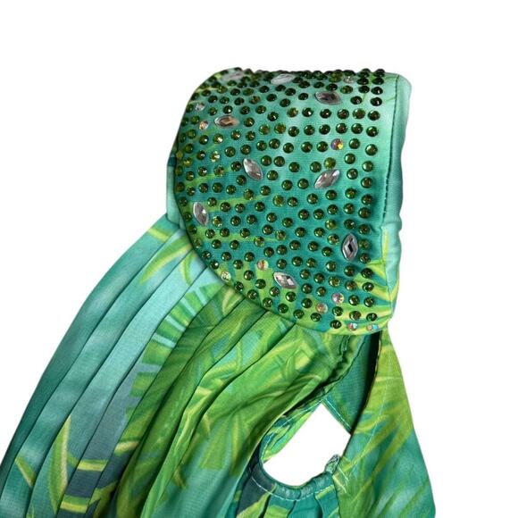 BANJUL GREEN BODY with rhinestones sz US S - Picture 5 of 12